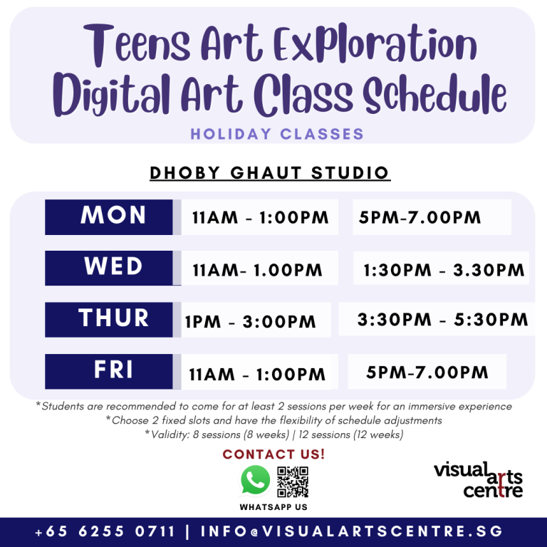July Kids Holiday Workshop Course Details Visualartscentre Singapore