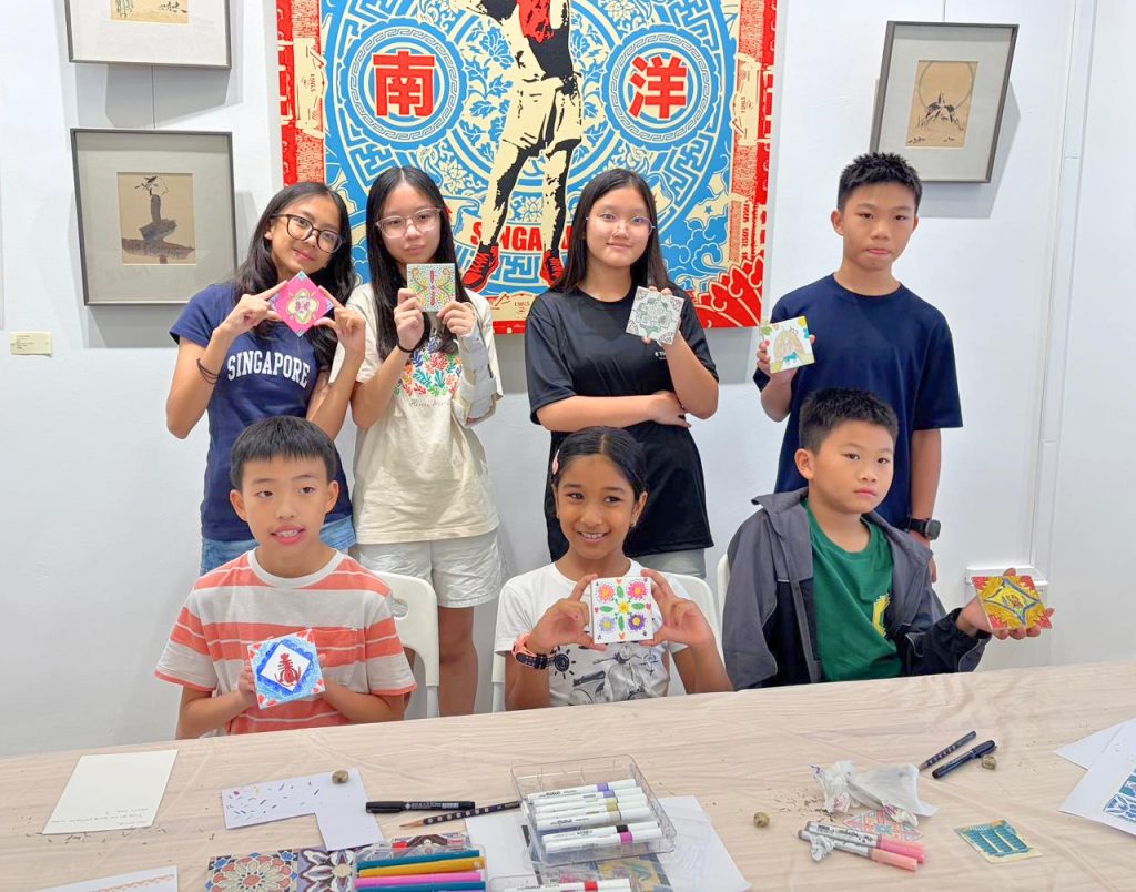 Best Peranakan Tile Mural Painting Art Jamming Team Bonding Group Get Together Activity in Singapore by Visual Arts Centre Singapore