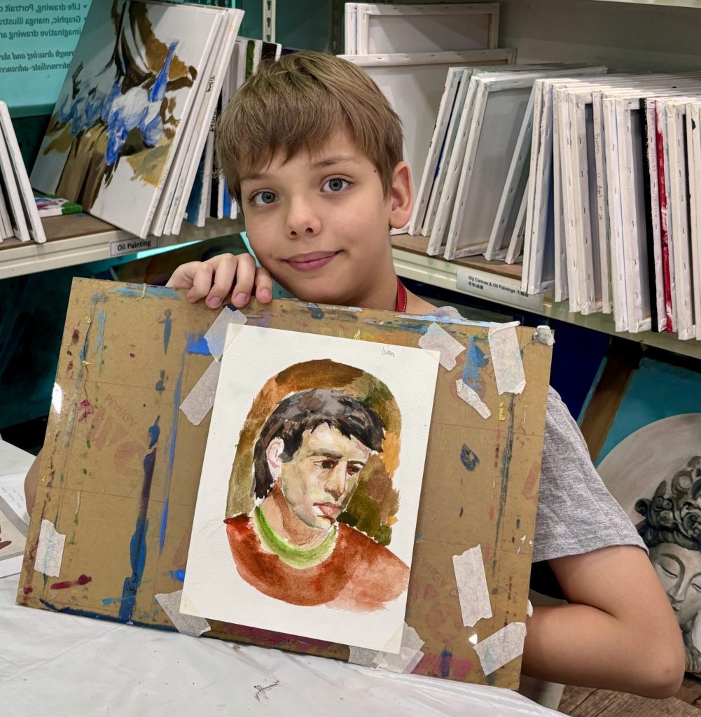 Watercolour One-on-One Best Watercolour Painting Art Course by Visual Arts Centre Singapore Childrens Kids