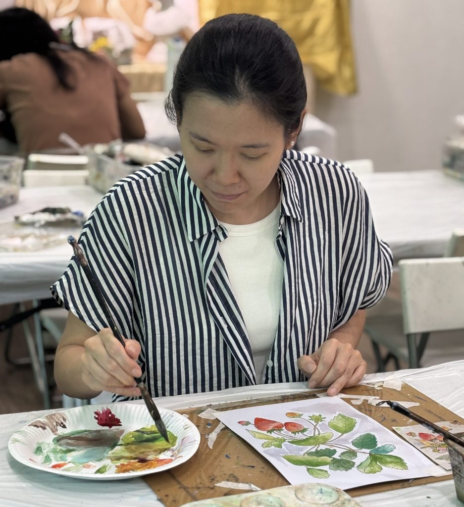 Best Watercolour Art course in Singapore Watercolour Painting by Visual Arts Centre in Singapore Adult Art Course Culture Pass Workshops Botanical