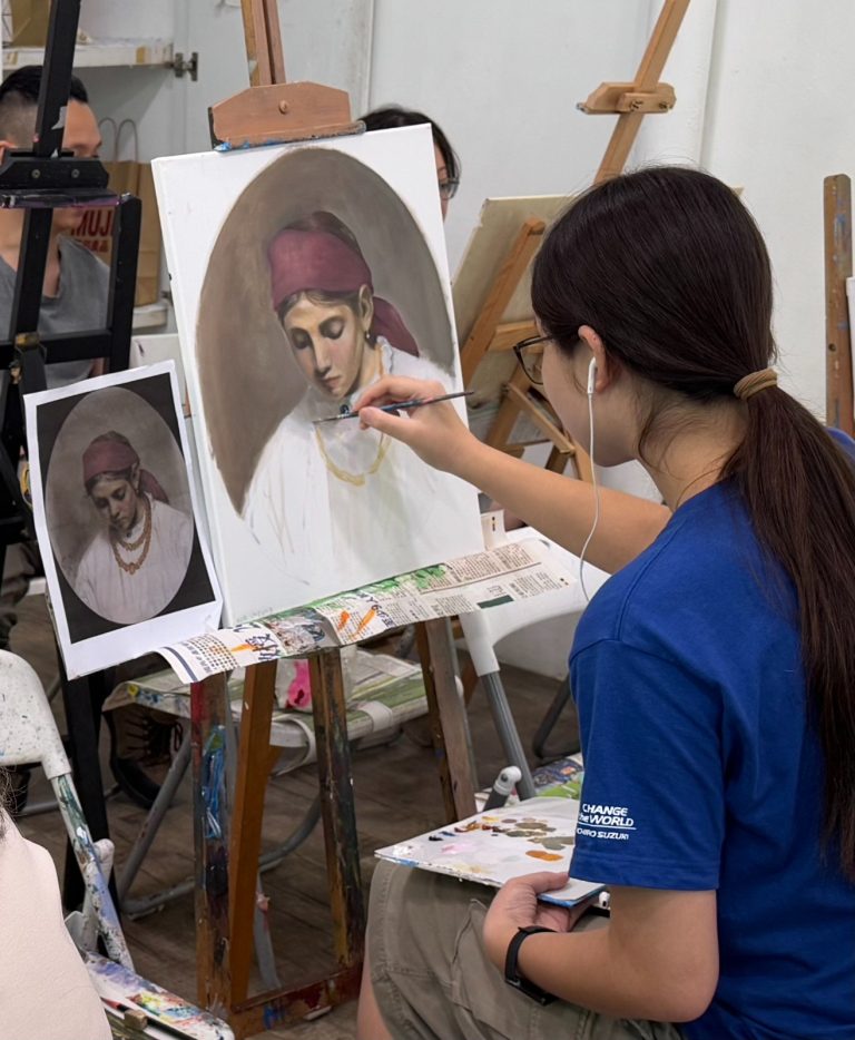 adult oil painting art class art course art lesson adult portrait oil painting