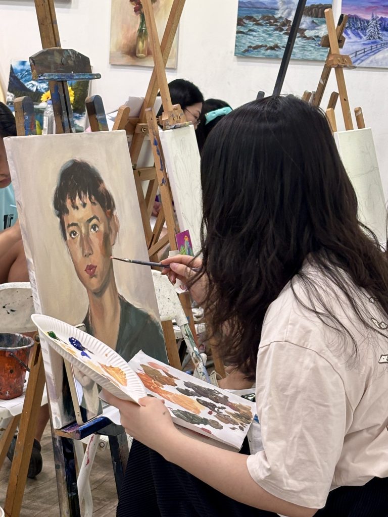 adult oil painting art class art course art lesson adult portrait oil painting