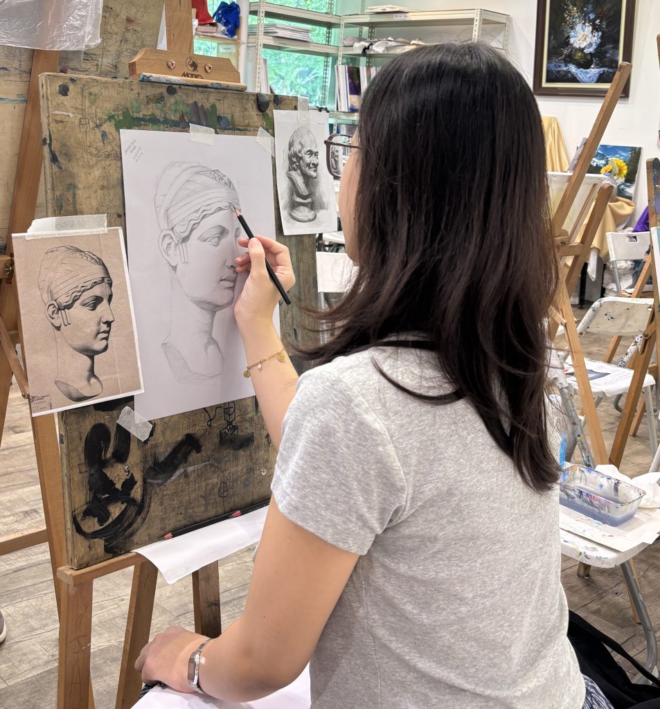 adult drawing and sketching art class art course art lesson adult portrait drawing