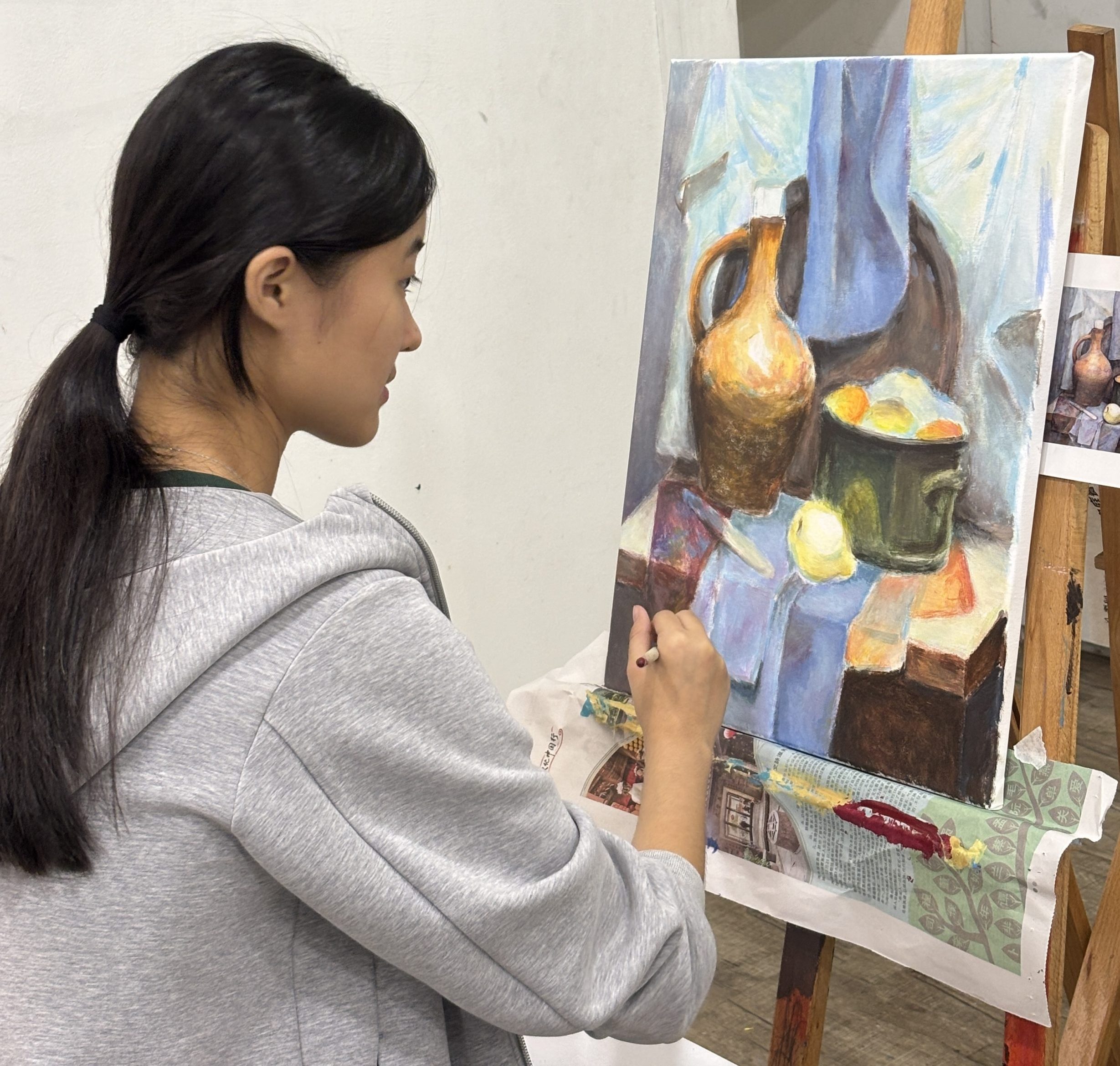 DSA acrylic painting teen Art Portfolio Preparation DSA-SOTA, DSA-MOE art course art class Visual Arts Centre
