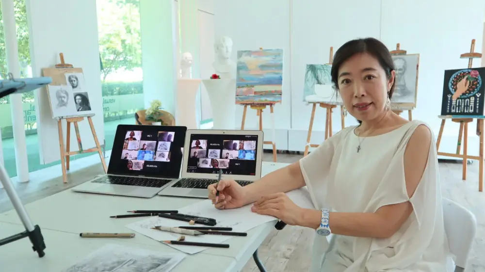 Zoom Art Class with Visual Arts Centre