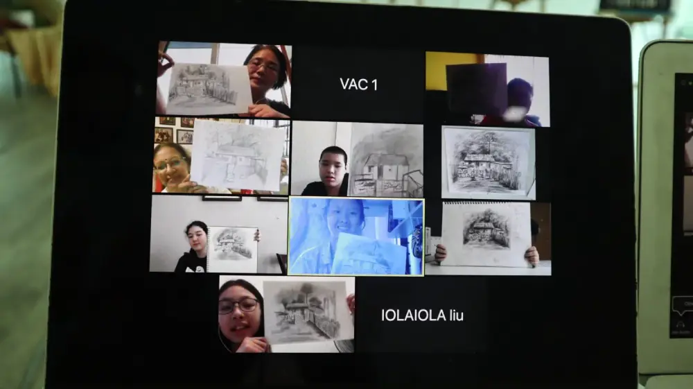Online Drawing Zoom Class with Visual Arts Centre