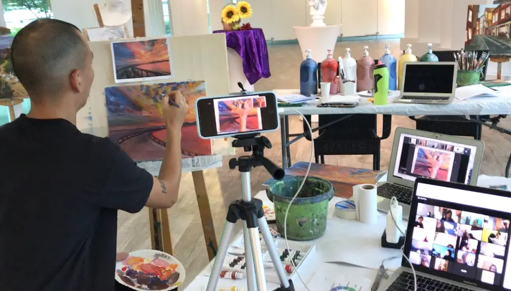 Acrylic Painting ZOOM LIVE Art Sessions