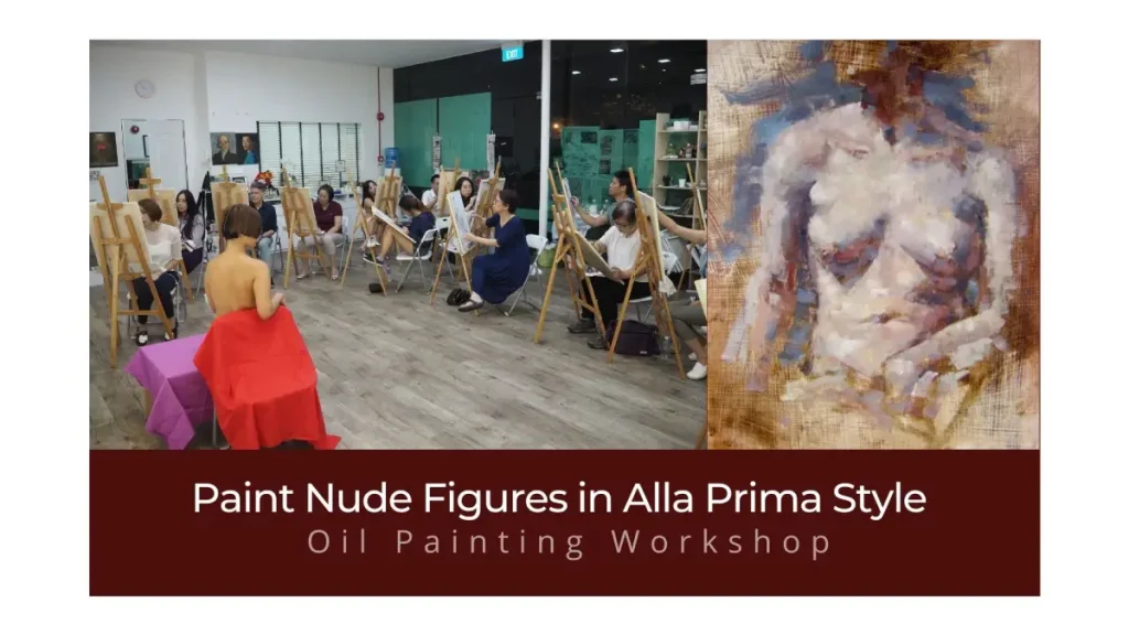 nude life oil painting