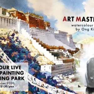 ong kim seng watercolour masterclass live landscape painting