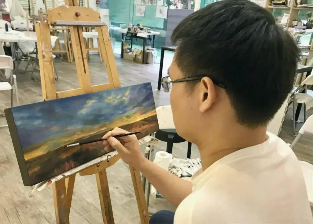 oil painting trial