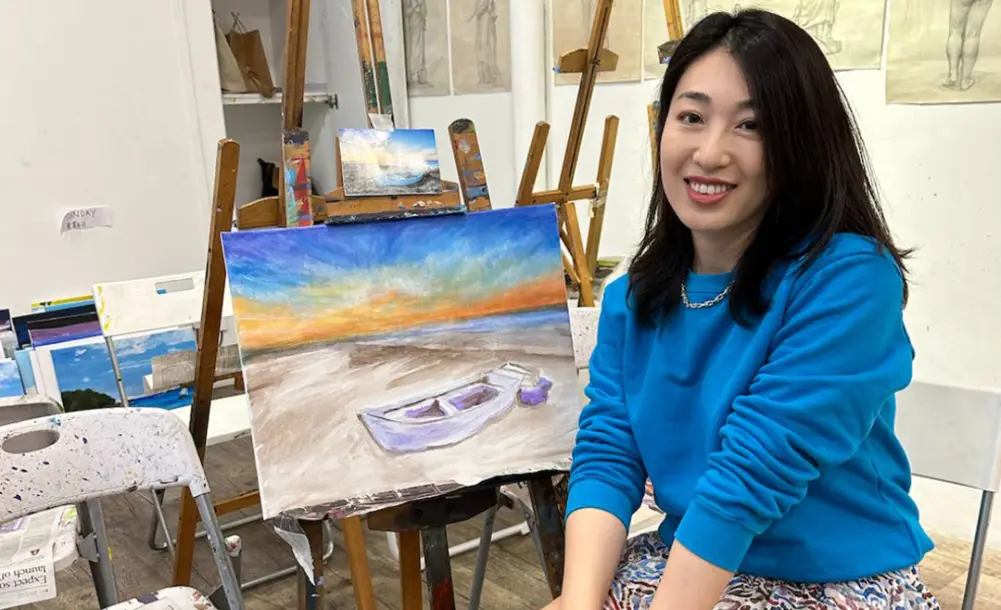 adult art course adult art class Professional landscape Acrylic Painting Course Visual Arts Centre