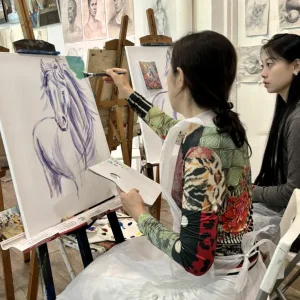 Private Art Class one-to-one Professional Acrylic Painting coaching