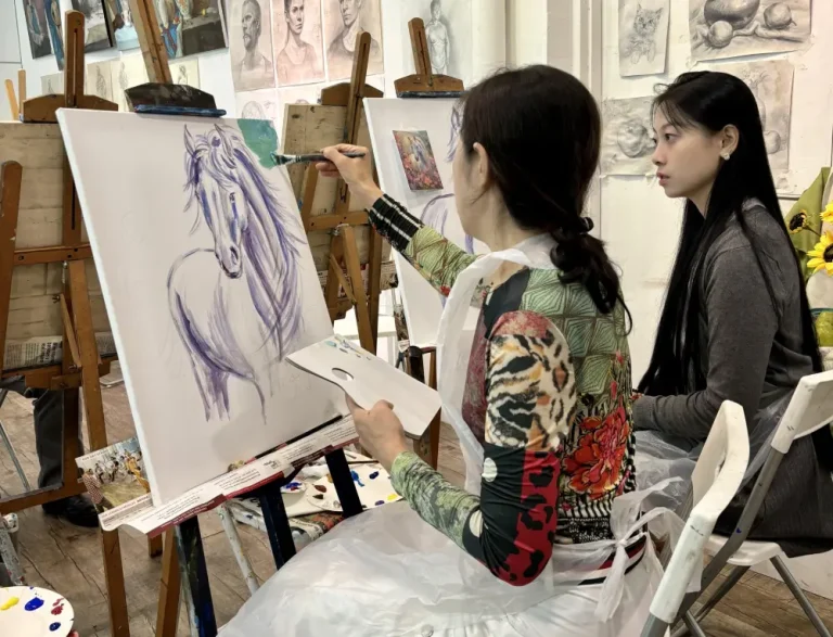 Private Art Class one-to-one Professional Acrylic Painting coaching