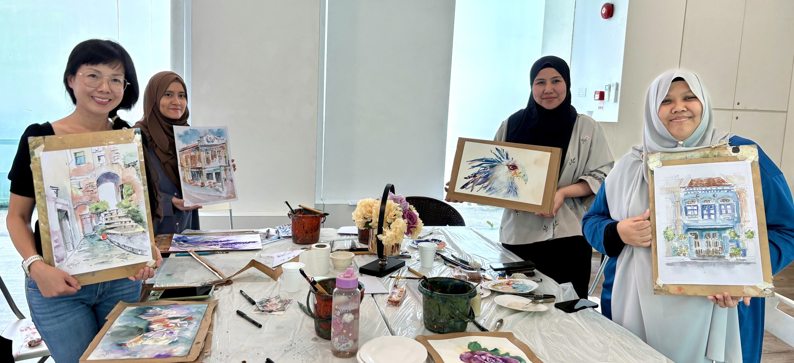 WATERCOLOUR ART CLASSES IN SINGAPORE FOR ALL LEVELS BEGINNER ADVANCED AND INTERMEDIATE