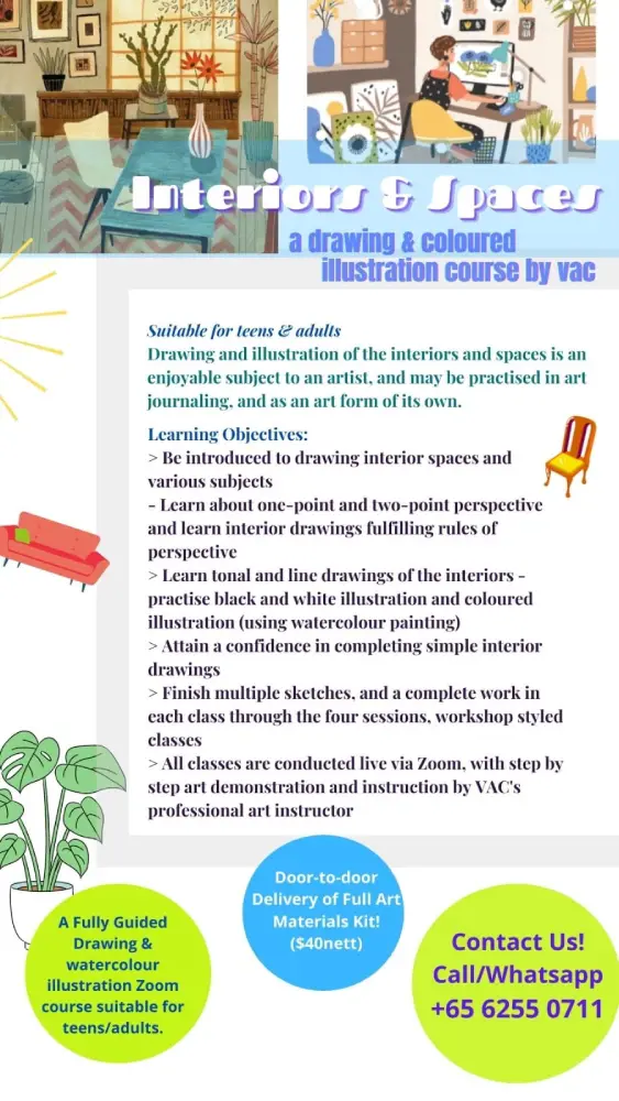 Visual_Arts_Centre_Zoom_Drawing_Course_Teenagers_Adults_Singapore_Sunday_Afternoon