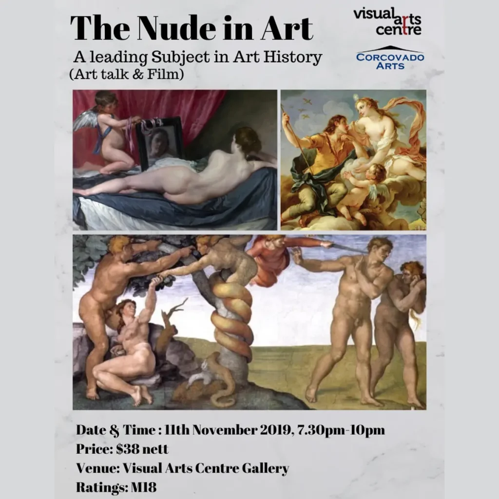 Bold, abstract portrait with expressive lines and intense gaze, representing modernist approaches in The Nude in Art.