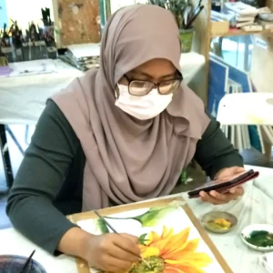 Professional Watercolour Painting Trial Class at Visual Arts Centre Singapore