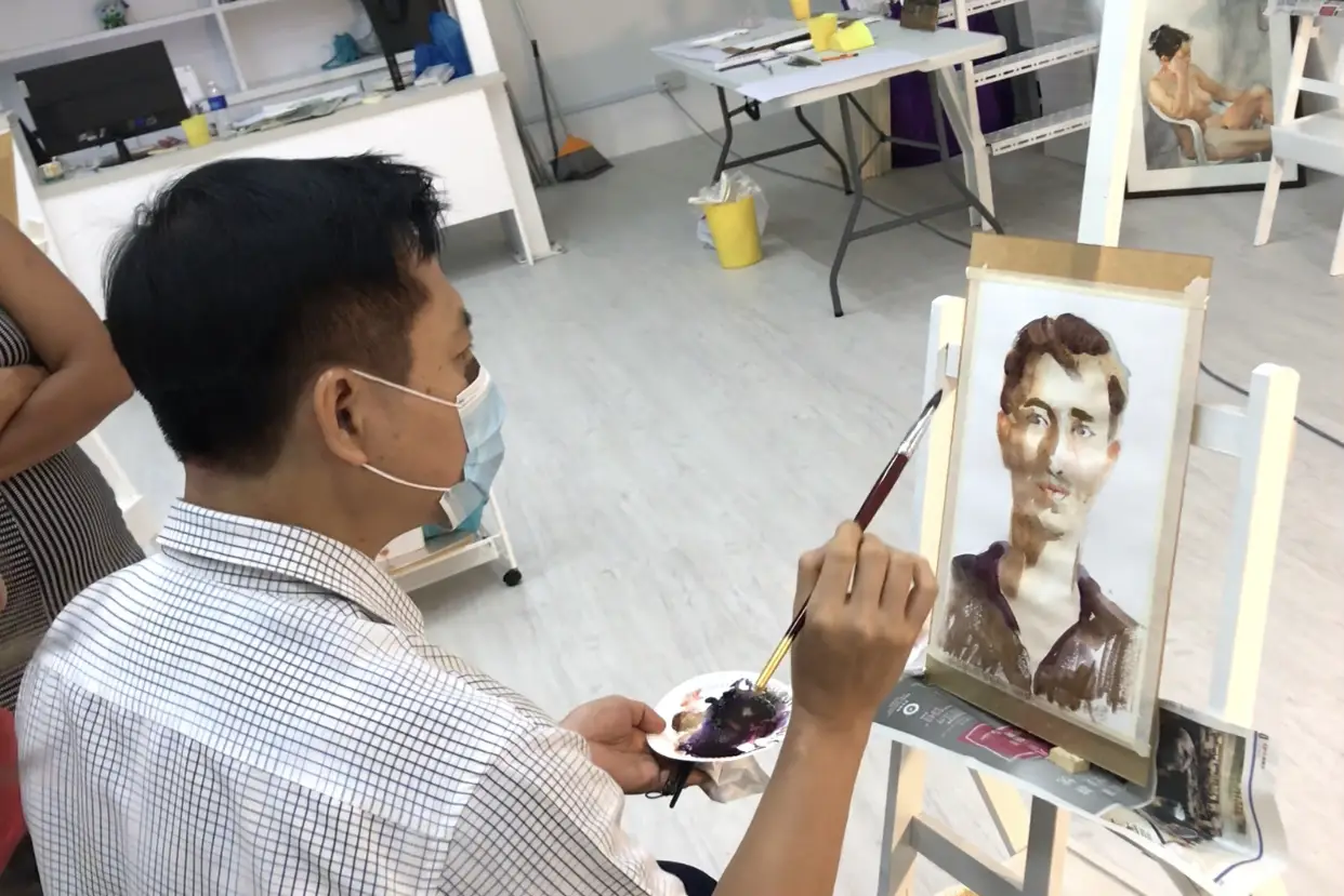 Visual arts Centre Water colour painting