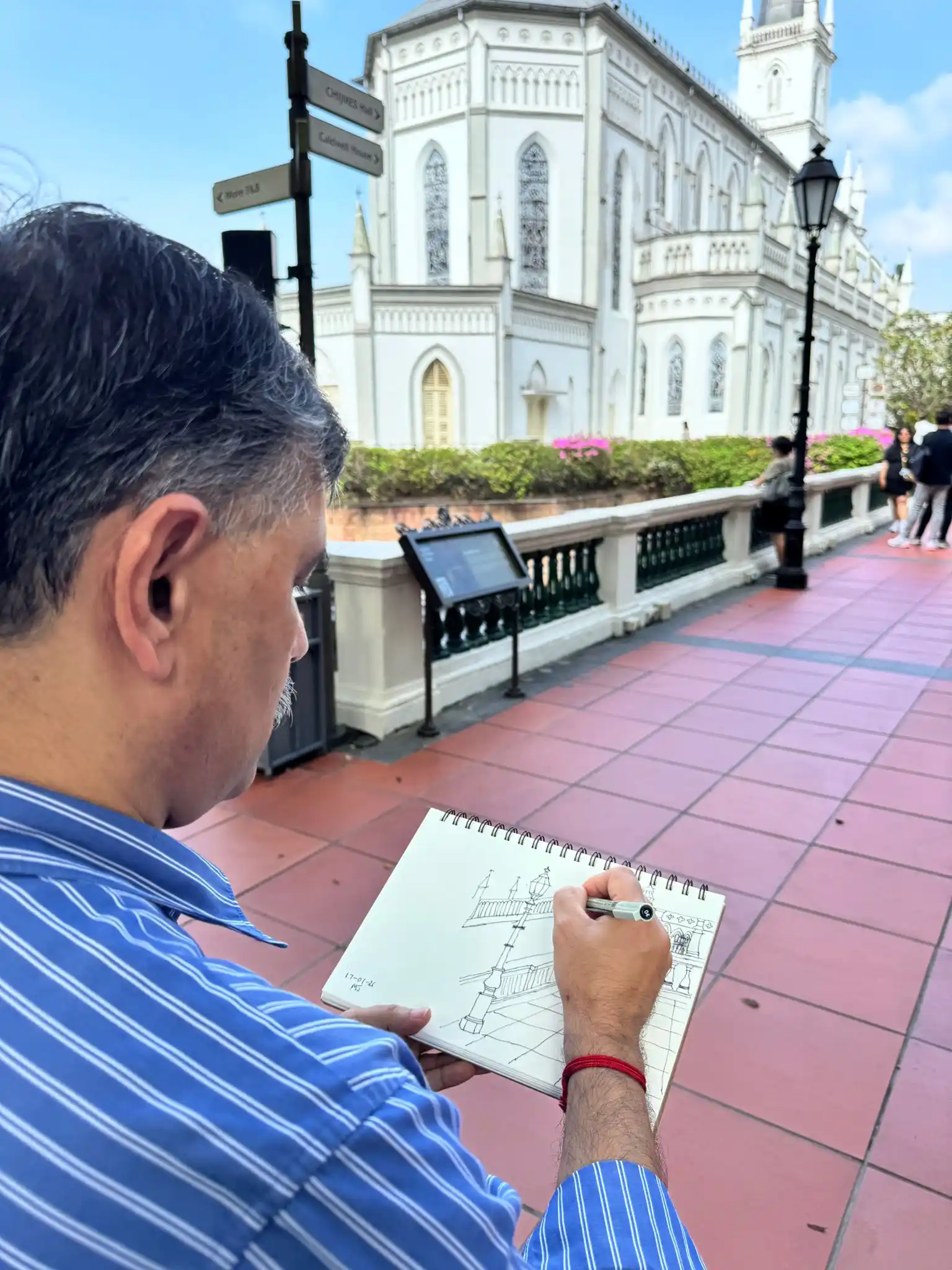 urban sketching CHIJMES art workshop | art course | art class Visual Arts Centre