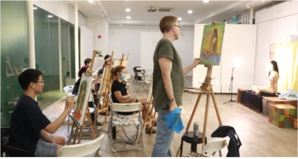 Visual Arts Centre study of anatomy sketching course