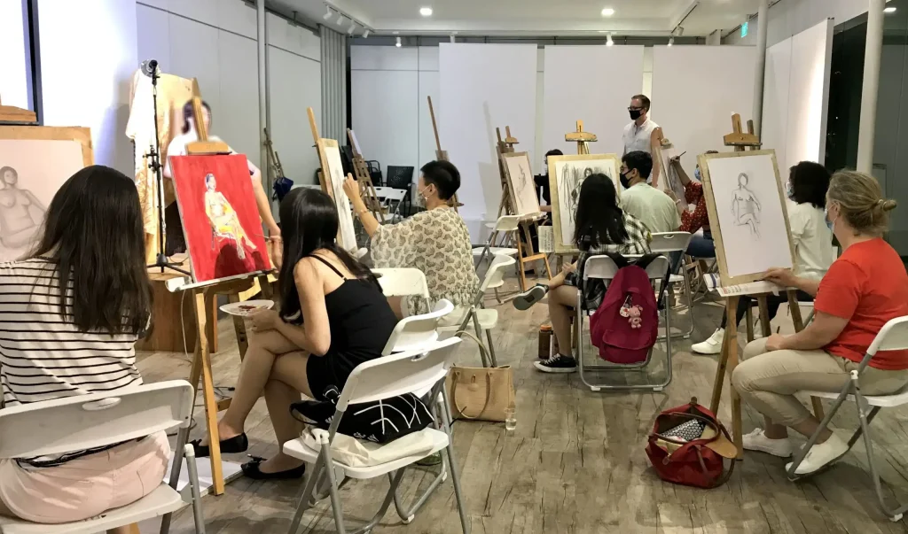 Nude Life Drawing Workshop at Visualartscentre Singapore