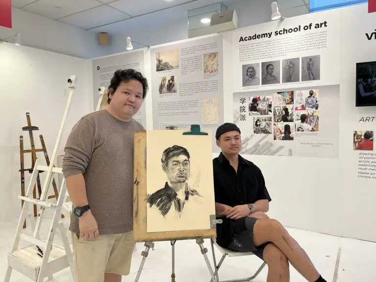 Teambonding_Portrait Drawing Workshop Visual Arts Centre Singapore