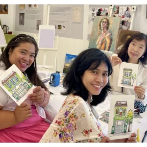 Professional Watercolour Painting Class Singapore