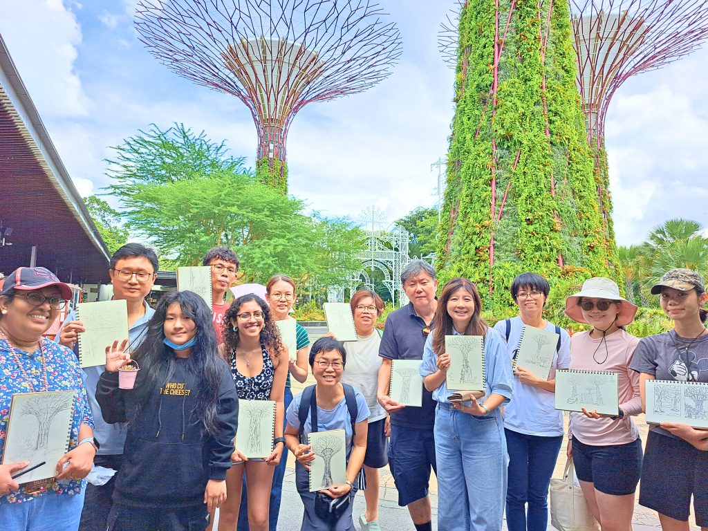 Urban Sketching Team Bonding Art Jamming by Visual Arts Centre Singapore Best Art Jamming in Singapore