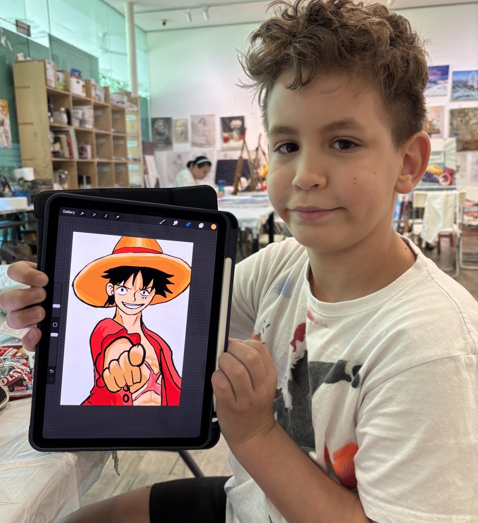 spend your school holiday learning digital art painting at visual arts centre