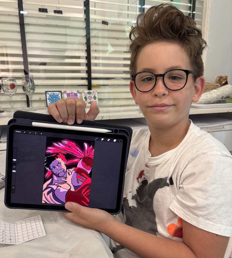 spend your school holiday learning digital art painting at visual arts centre