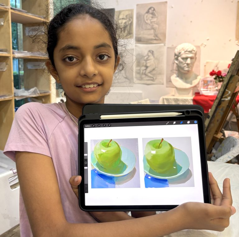 spend your school holiday learning digital art painting at visual arts centre
