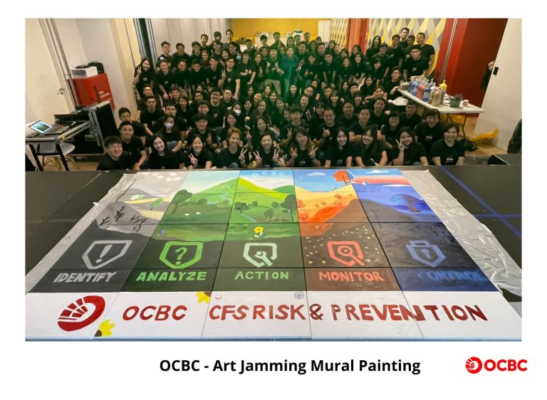 Visual Arts Centre OCBC - Art Jamming Mural Painting