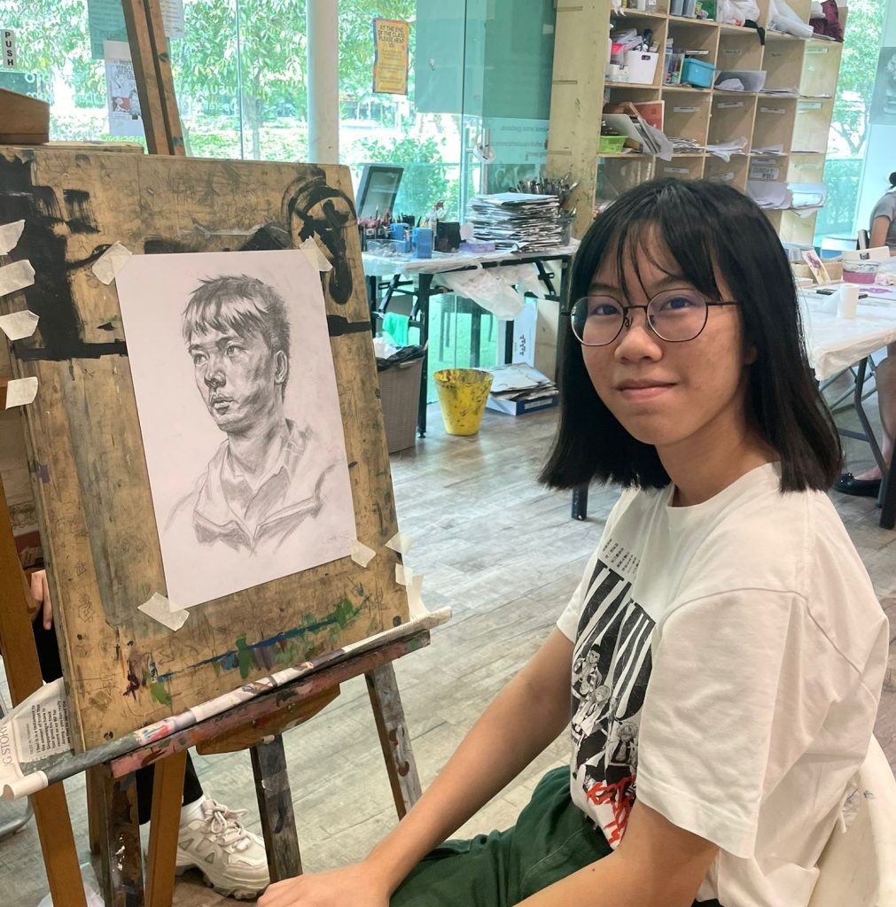portrait sketching art course Visual Arts Centre