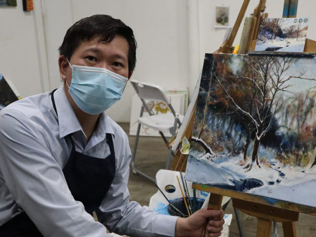 VISUAL ARTS CENTRE Professional Acrylic Painting Art Course Singapore