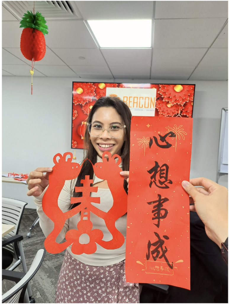 paper cutting Chinese New Year Team bonding Art Jamming with Visual Arts Centre