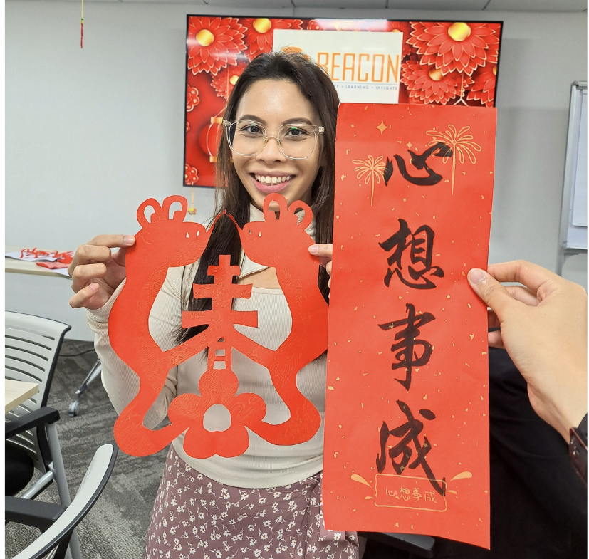 paper cutting Chinese New Year Team bonding Art Jamming with Visual Arts Centre