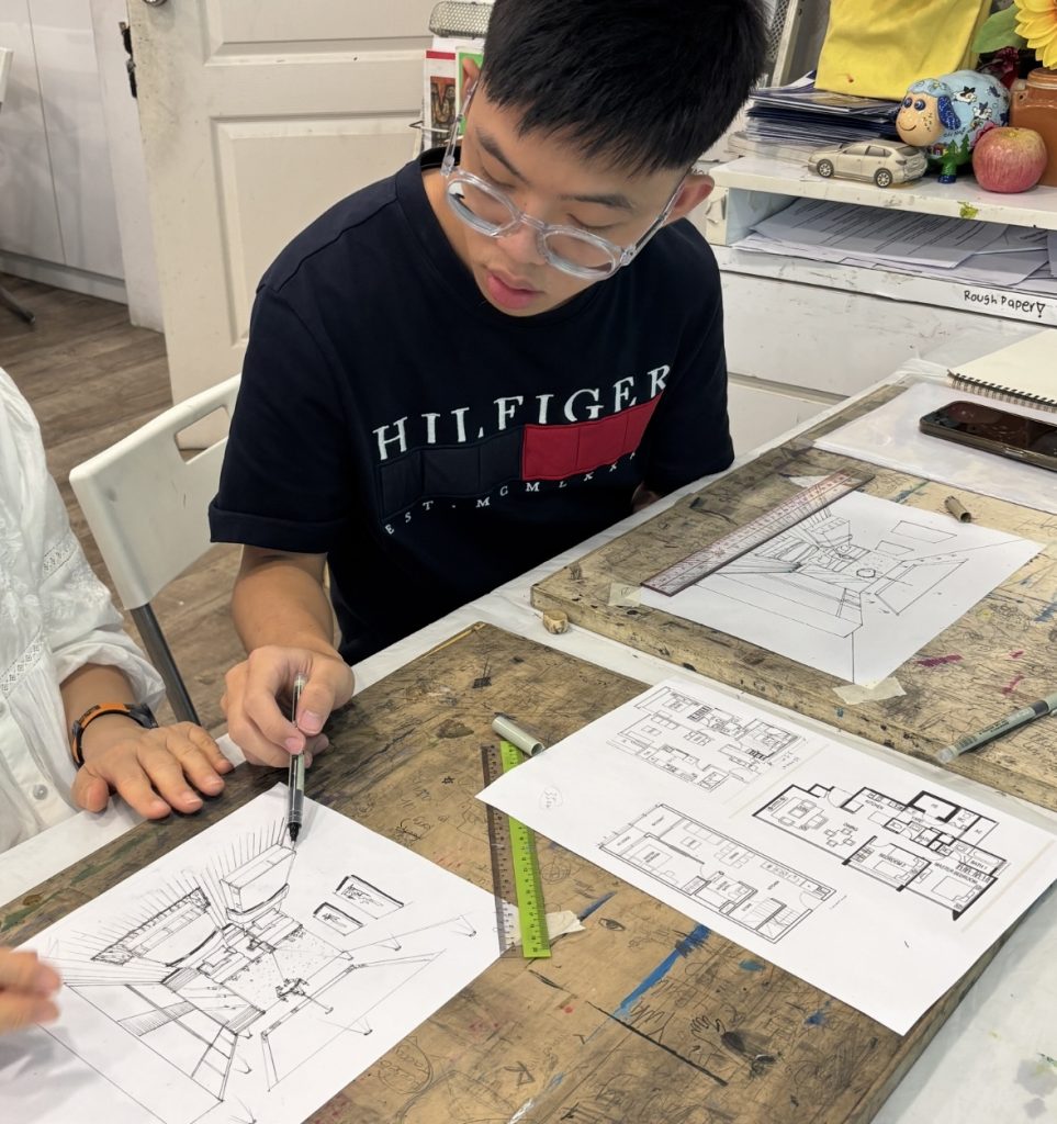 Professional Interior Design & Freehand Rendering Course at Visual Arts Centre