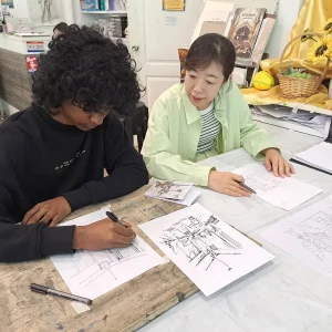 Professional Interior Design & Freehand Rendering Sketching at VIsual Arts Centre Singapore