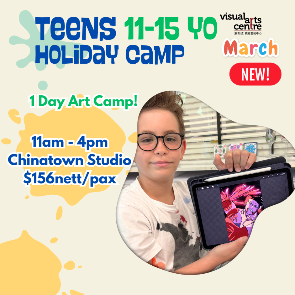 1 day art camp Art class schedule for holiday kids and teens in Visual Arts Centre