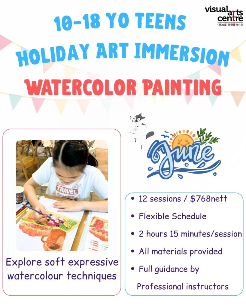 best_holiday_art_immersion_class_in_singapore_visual_arts_centre_watercolor_painting_for_teens