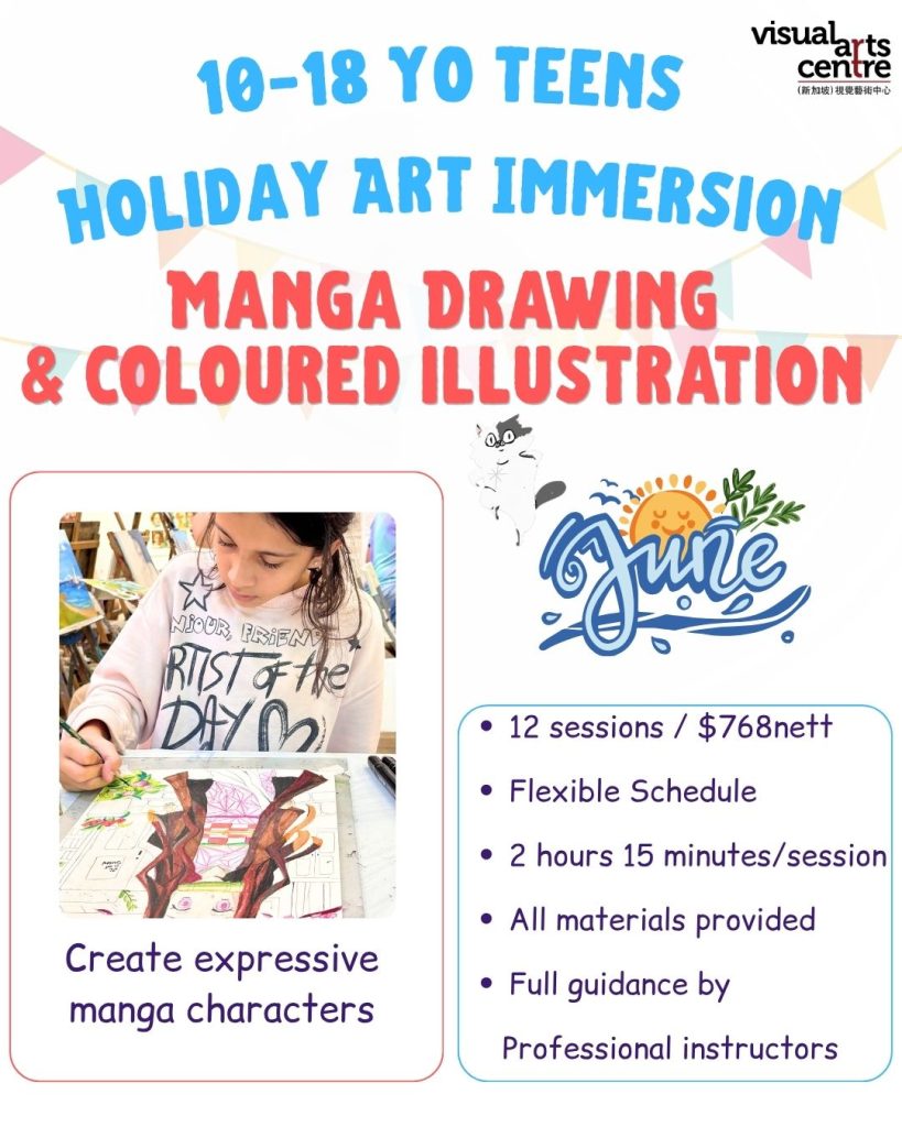 best_holiday_art_immersion_class_in_singapore_visual_arts_centre_manga_drawing_and_coloured_illustration_for_teens