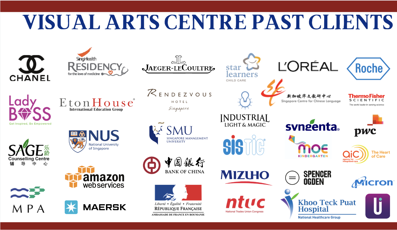 Visual Arts Centre art jamming art workshop clients list-