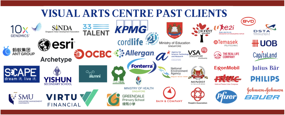 Visual Arts Centre art jamming art workshop clients list-