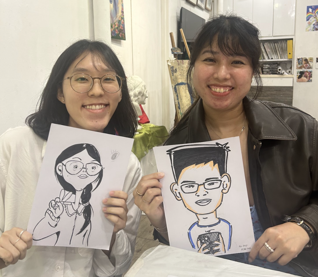 caricature drawing art workshop art jamming Visual Arts Centre