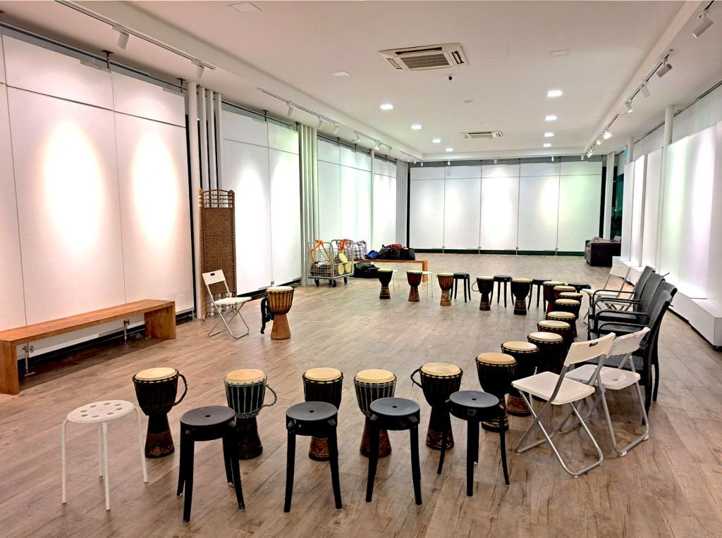 drumming workshop venue hire Visual Arts Centre Dhoby Ghaut Exhibition Gallery