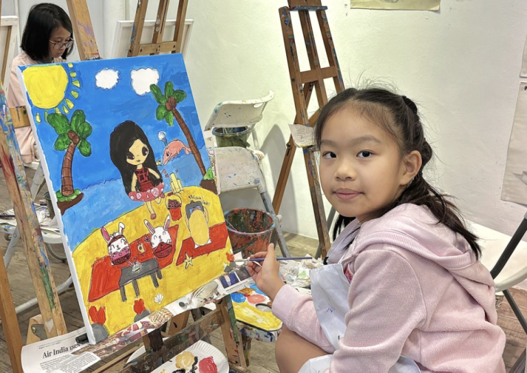 Best children kids art class in singapore! Learn art with all mediums!