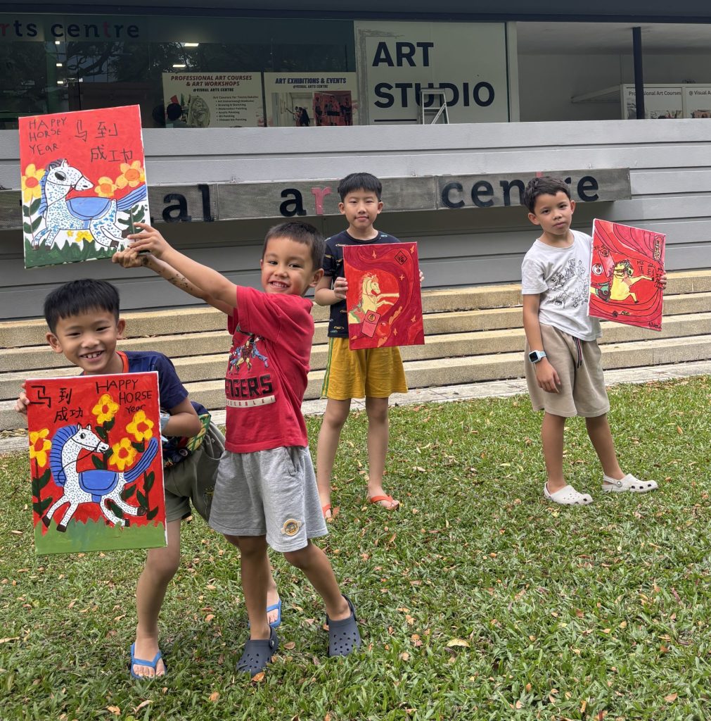 kid acrylic painting creative art class art course Visual Arts Centre.JPG