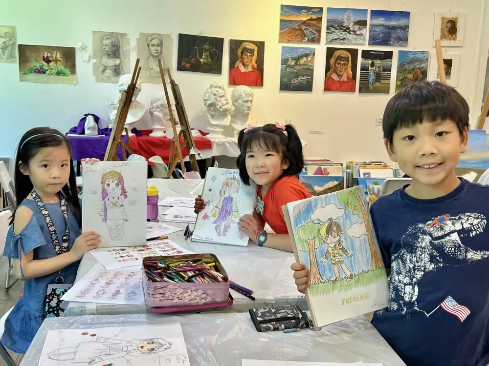 holiday programme for kids for manga drawing in Singapore, kids holiday programme for manga drawing and coloured illustrations in Singapore, holiday programme for coloured illustrations in Singapore