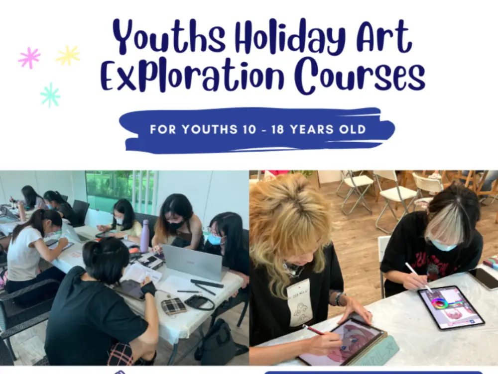 Youth (10-18YO) Holiday Classes - Introduction to Digital Drawing and Painting Bootcamp Poster