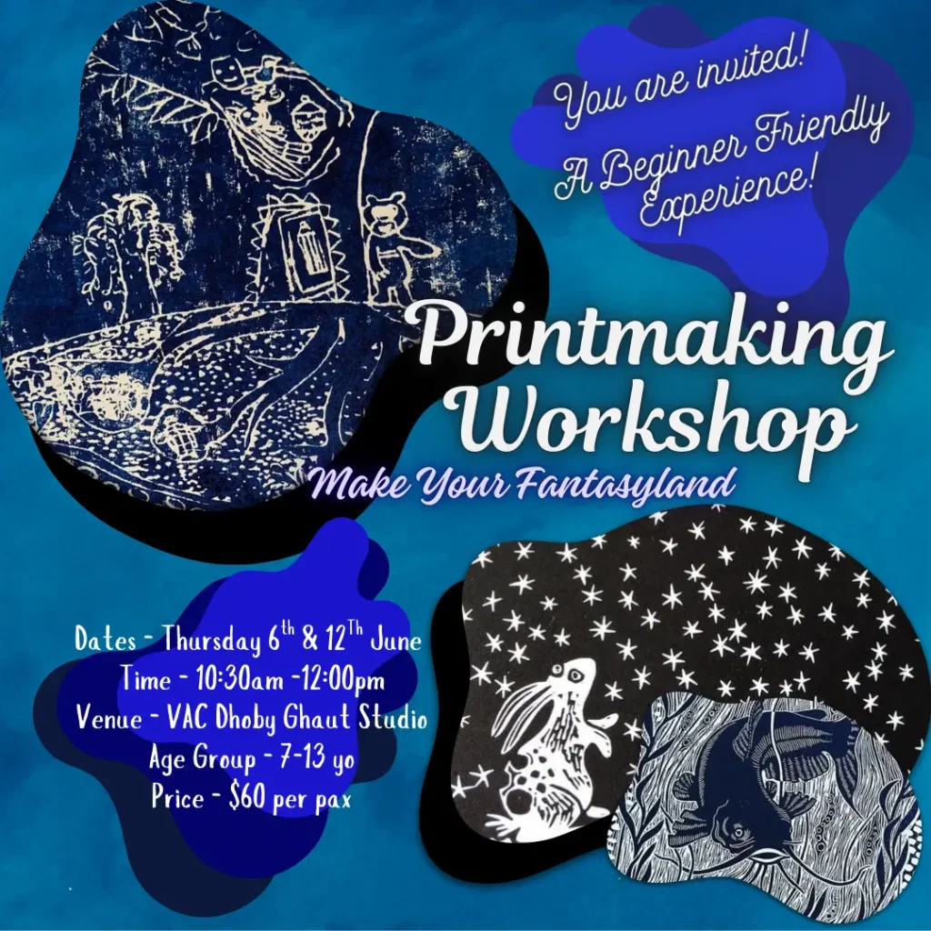 Kids Printmaking Introduction Workshop with Visual Arts Centre